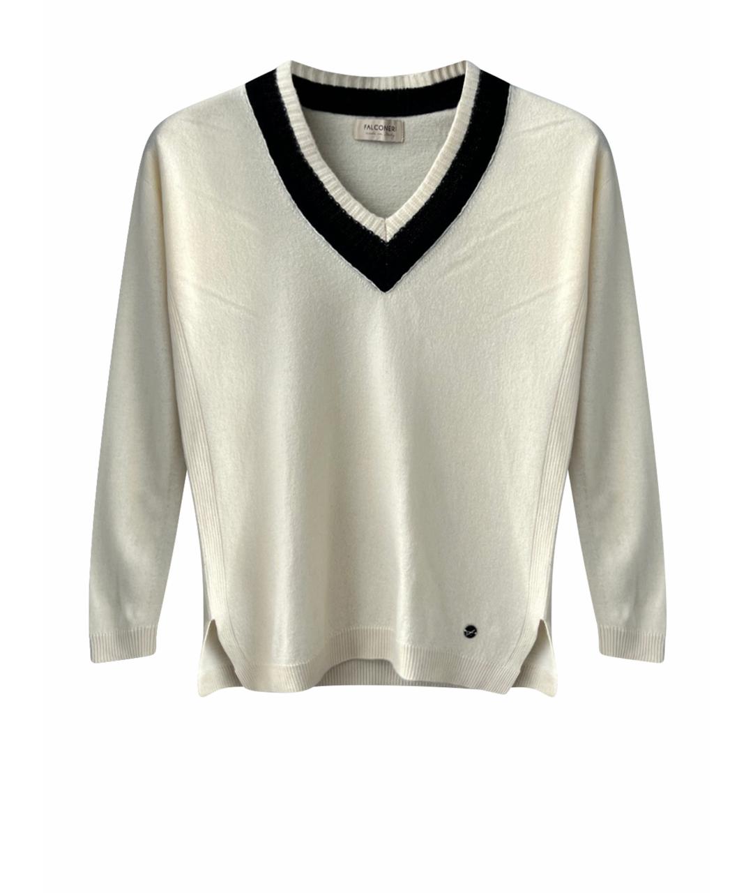 FALCONERI Бежевый шерстяной джемпер / свитер, фото 1