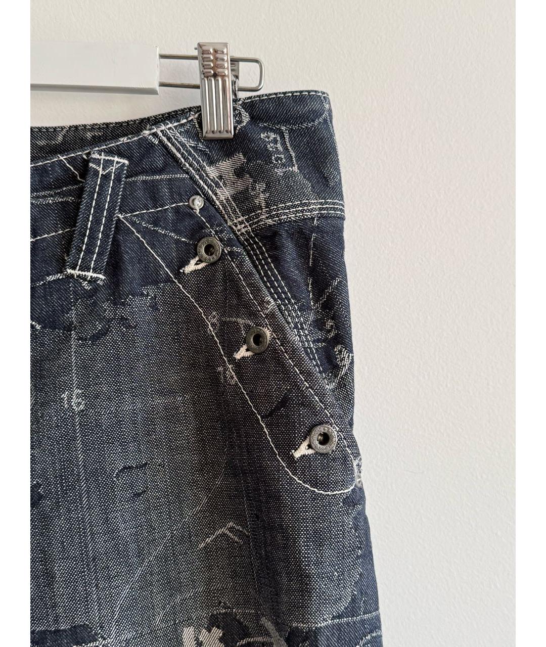 ISSEY MIYAKE Синие хлопковые джинсы, фото 3