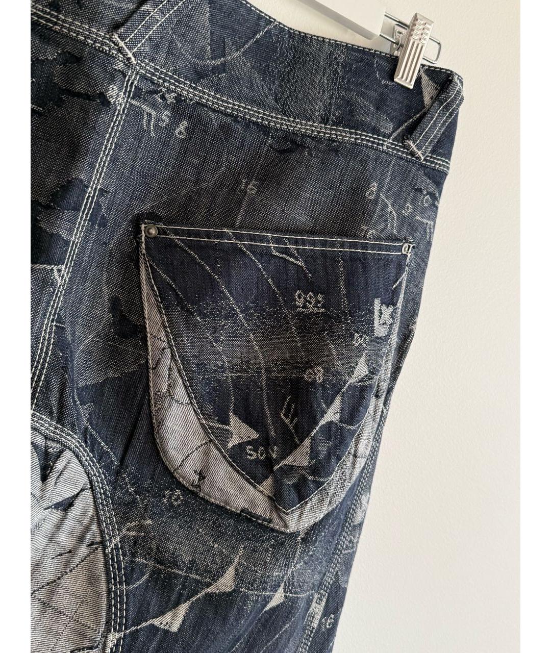 ISSEY MIYAKE Синие хлопковые джинсы, фото 4