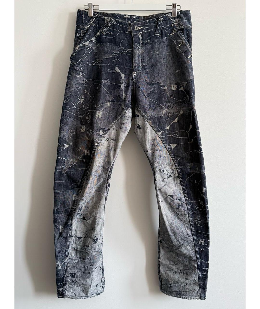 ISSEY MIYAKE Синие хлопковые джинсы, фото 9