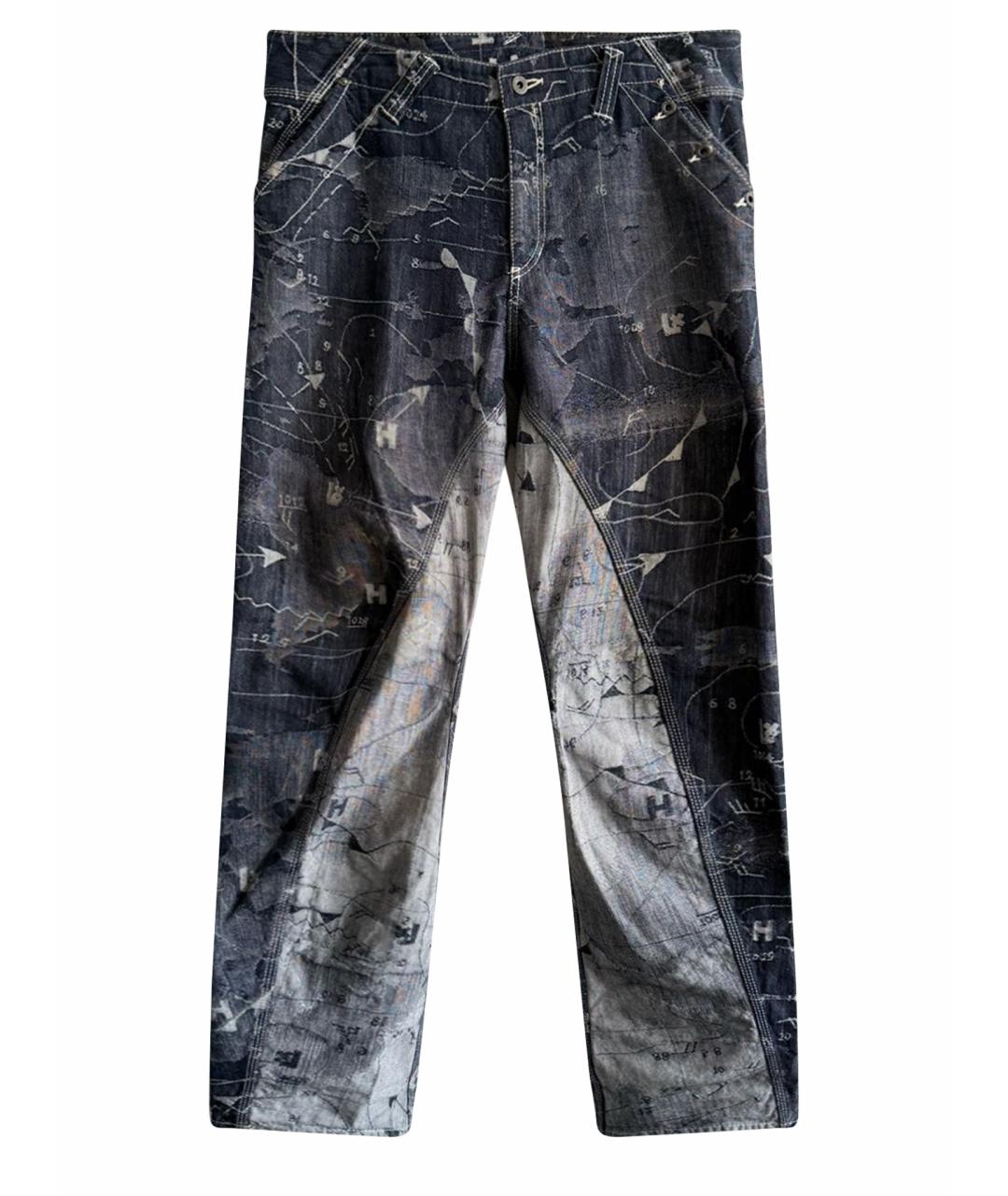 ISSEY MIYAKE Синие хлопковые джинсы, фото 1