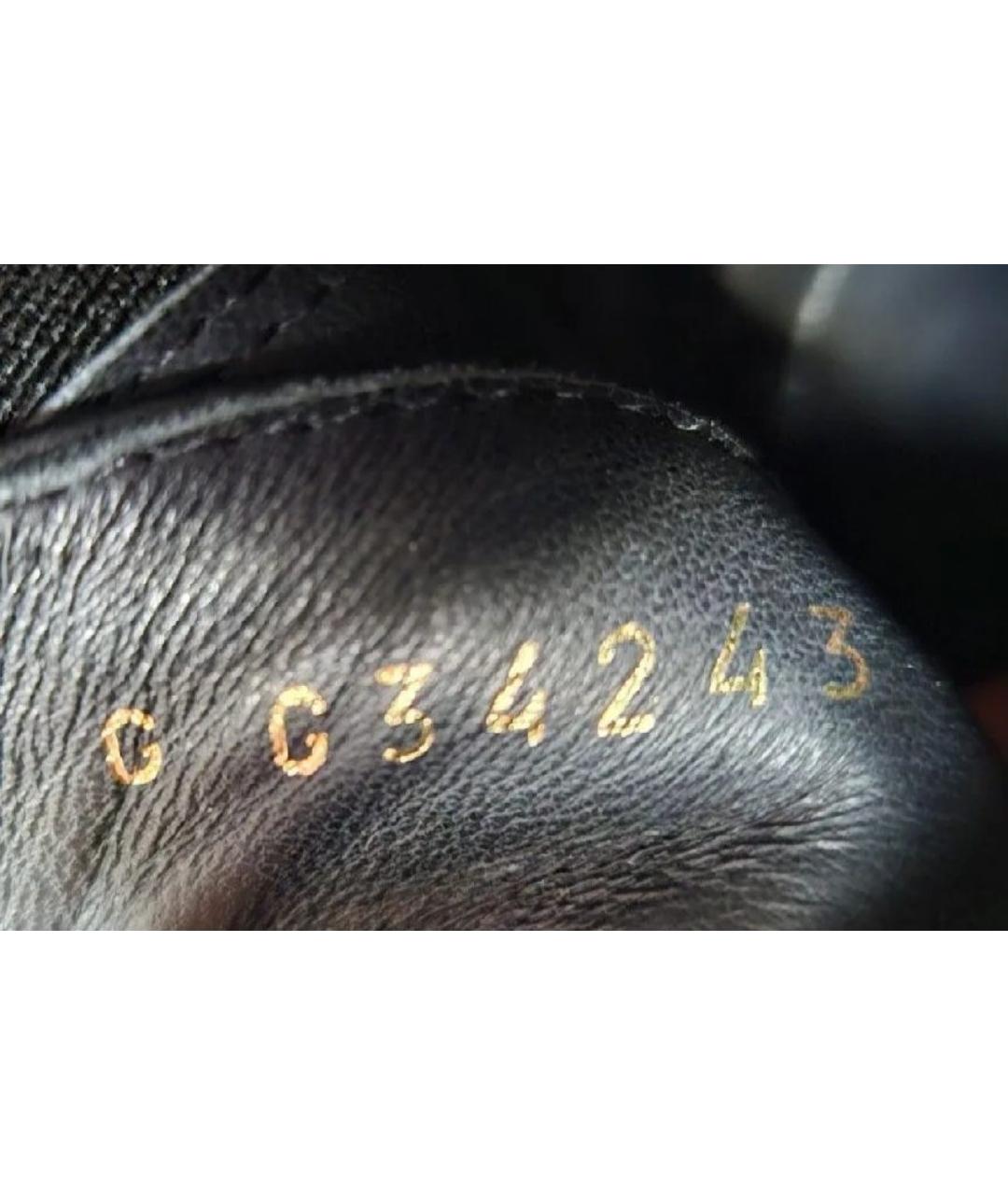 CHANEL Черные кожаные ботинки, фото 5