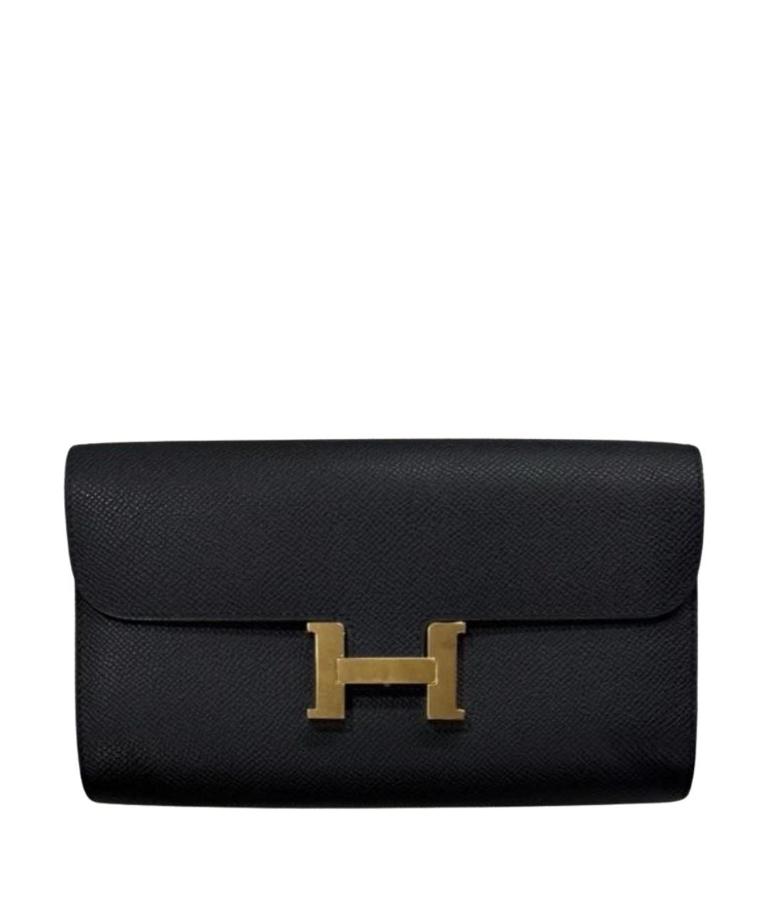 HERMES Черная кожаная сумка через плечо, фото 1