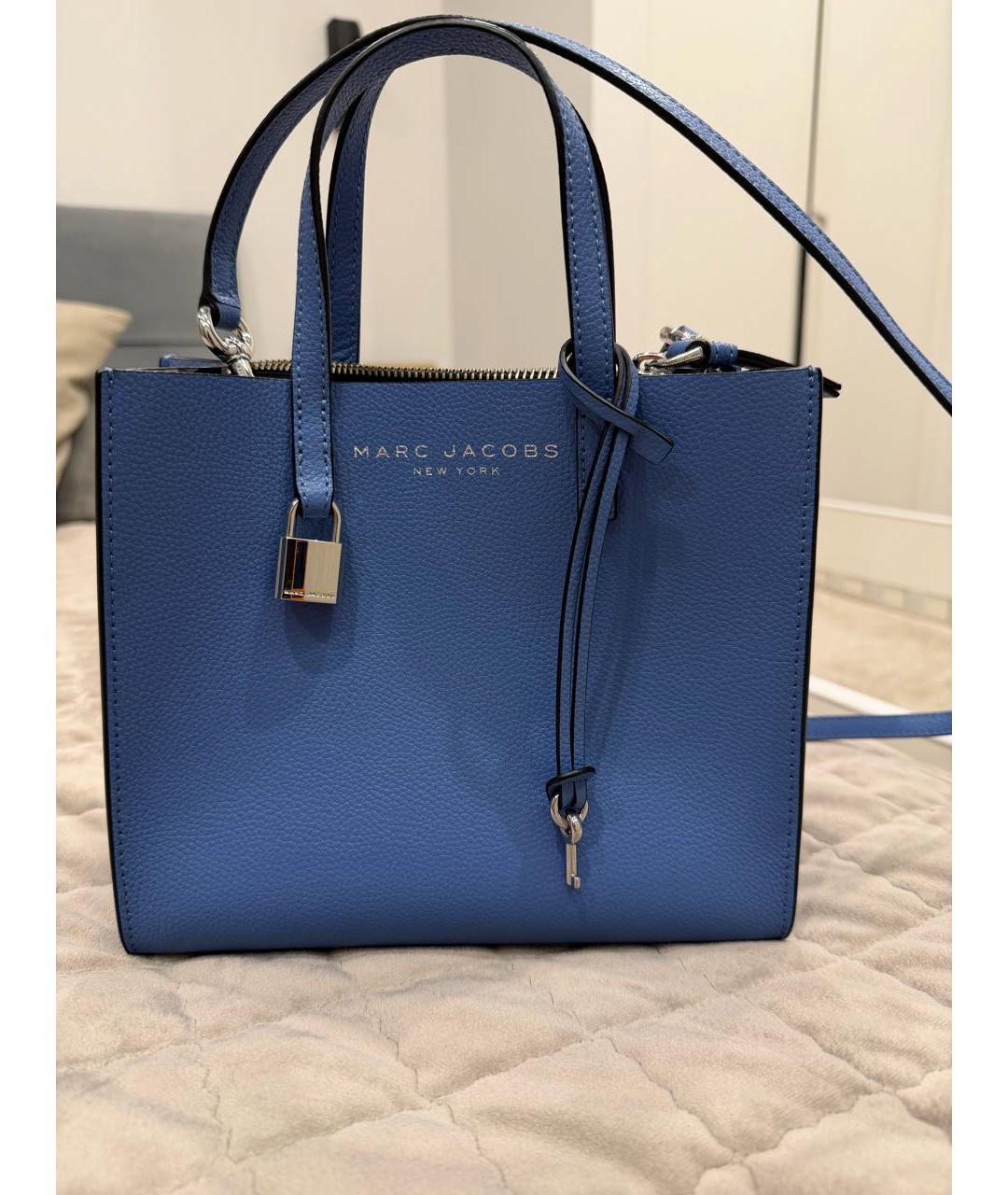 MARC JACOBS Синяя кожаная сумка тоут, фото 8