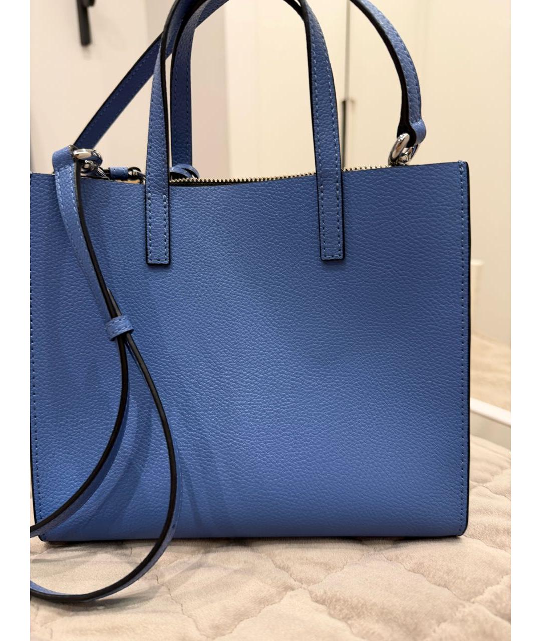 MARC JACOBS Синяя кожаная сумка тоут, фото 4