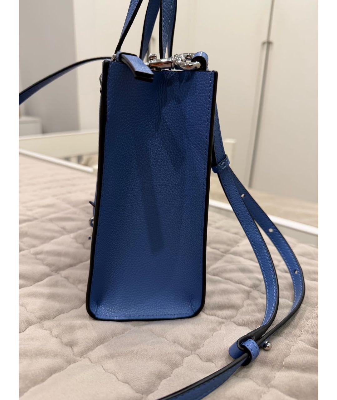 MARC JACOBS Синяя кожаная сумка тоут, фото 3