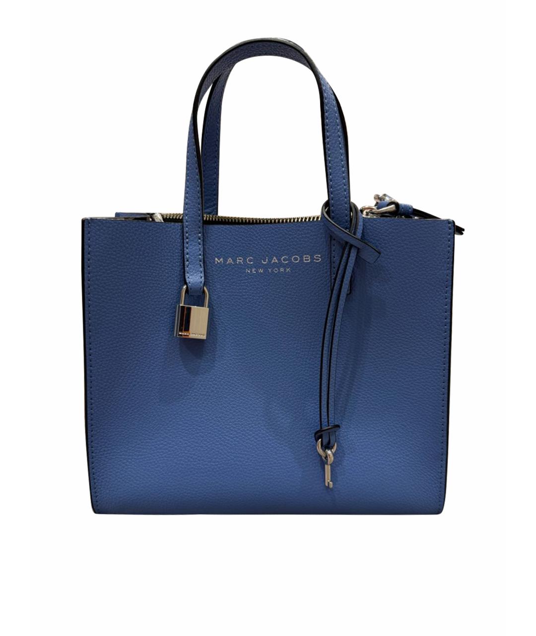 MARC JACOBS Синяя кожаная сумка тоут, фото 1