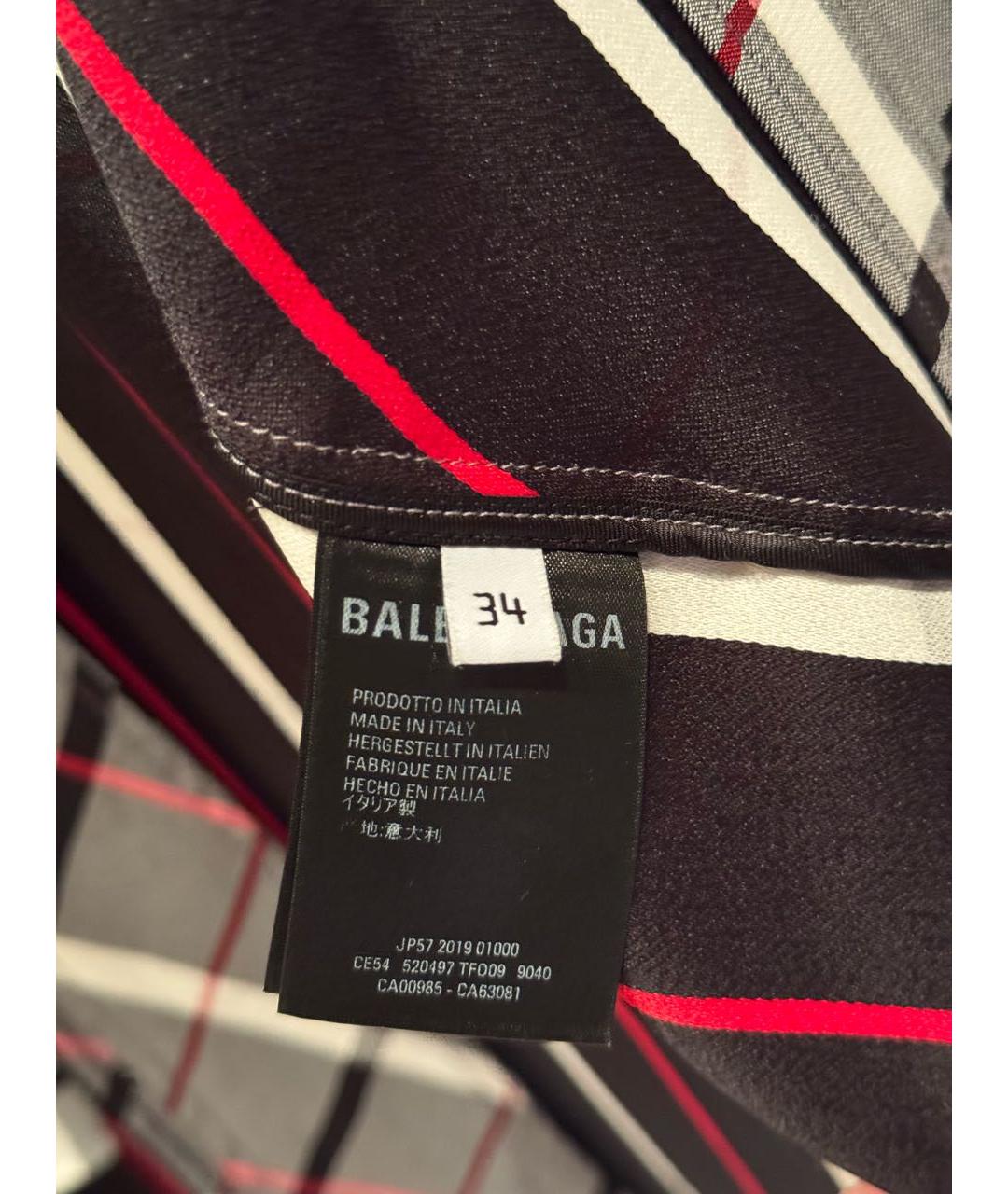 BALENCIAGA Мульти вискозная рубашка, фото 4