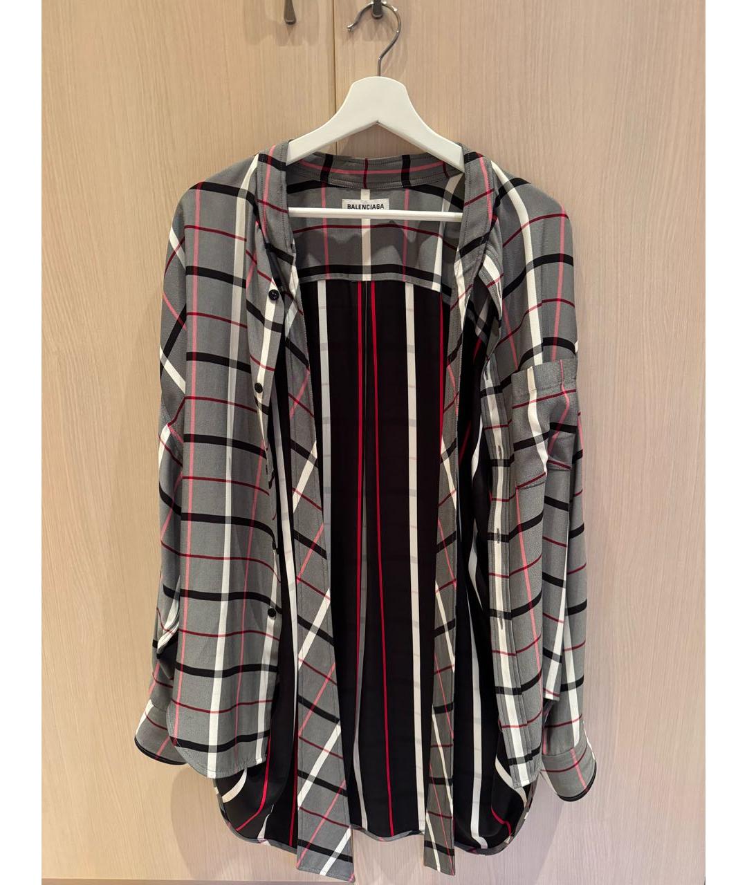 BALENCIAGA Мульти вискозная рубашка, фото 5