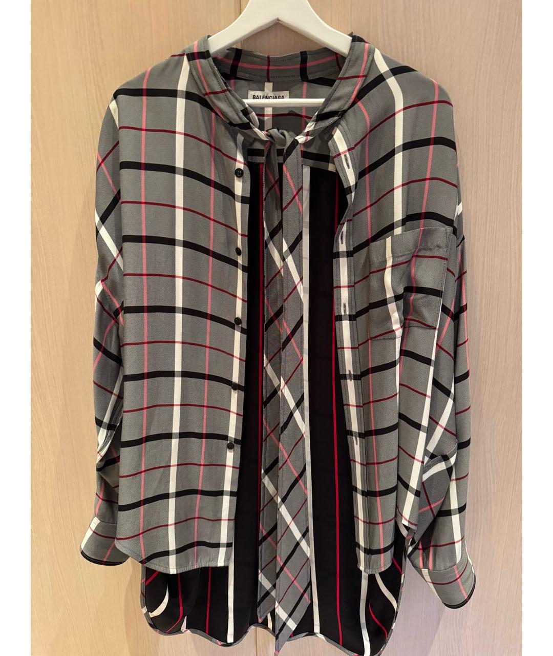 BALENCIAGA Мульти вискозная рубашка, фото 3