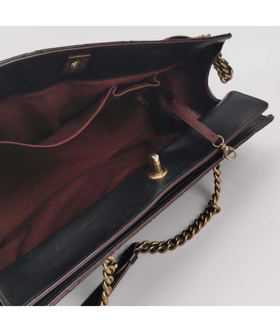 CHANEL Черная кожаная сумка тоут, фото 5