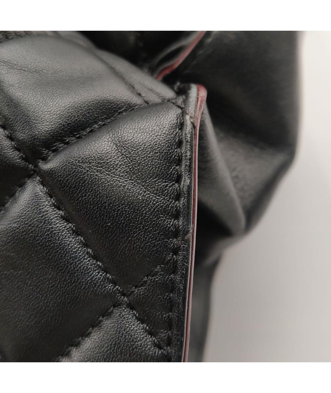 CHANEL Черная кожаная сумка тоут, фото 8