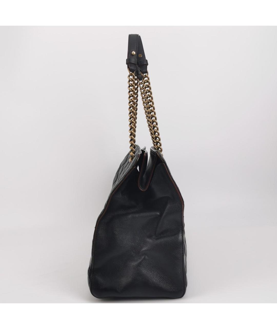 CHANEL Черная кожаная сумка тоут, фото 2