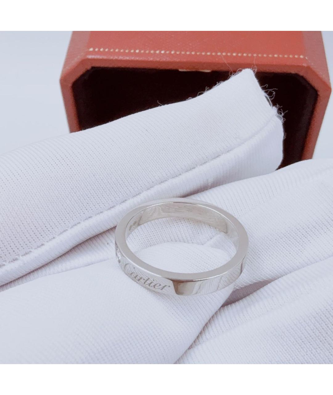 CARTIER Белое платиновое кольцо, фото 6