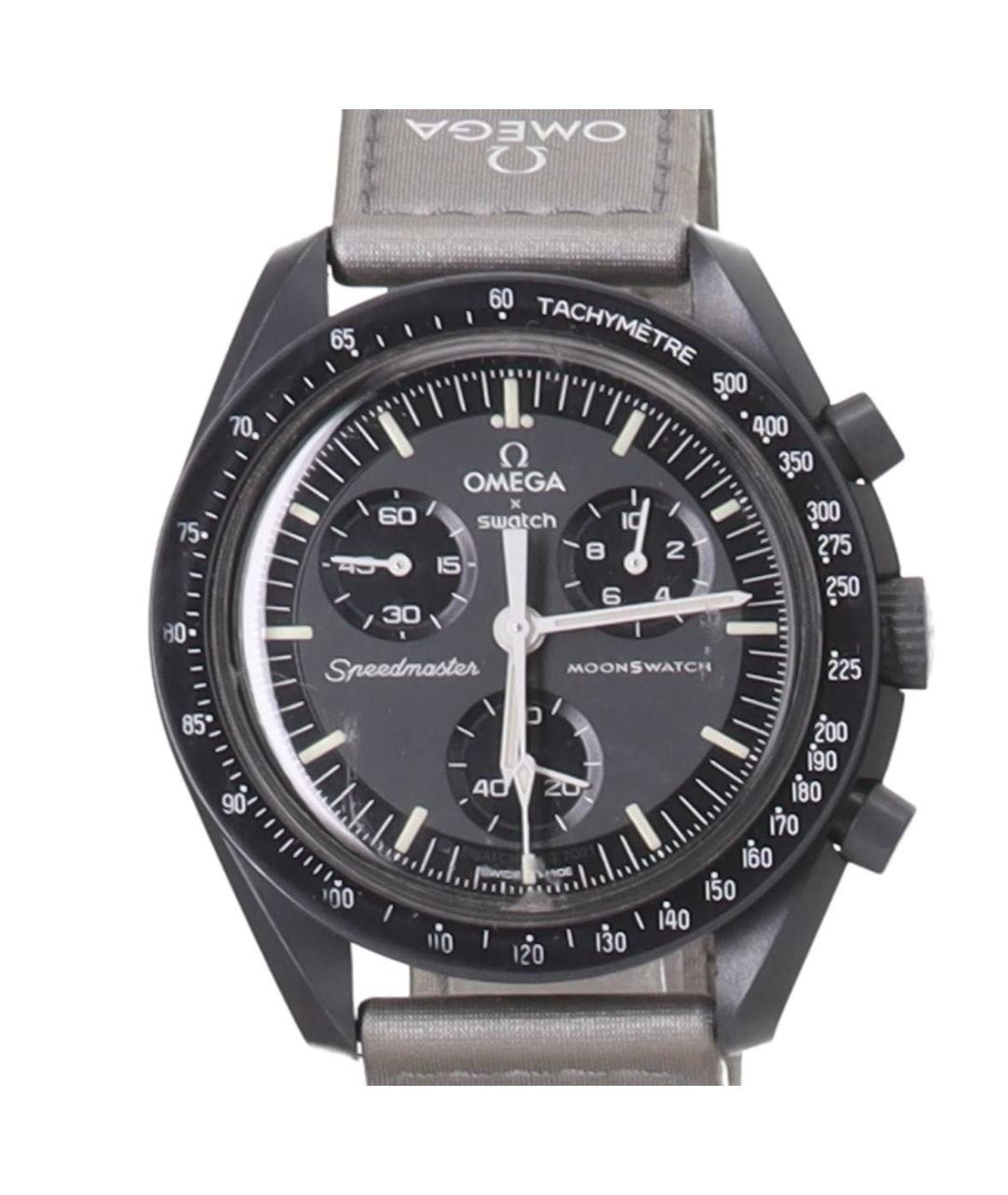 OMEGA Черные часы, фото 8