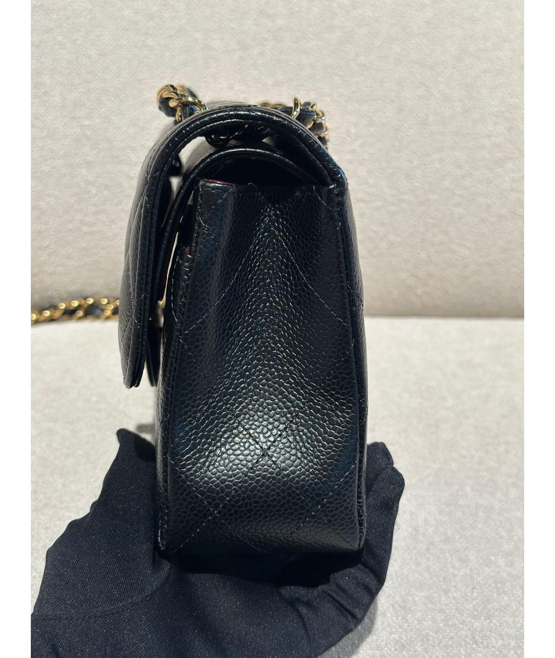 CHANEL Черная кожаная сумка через плечо, фото 3