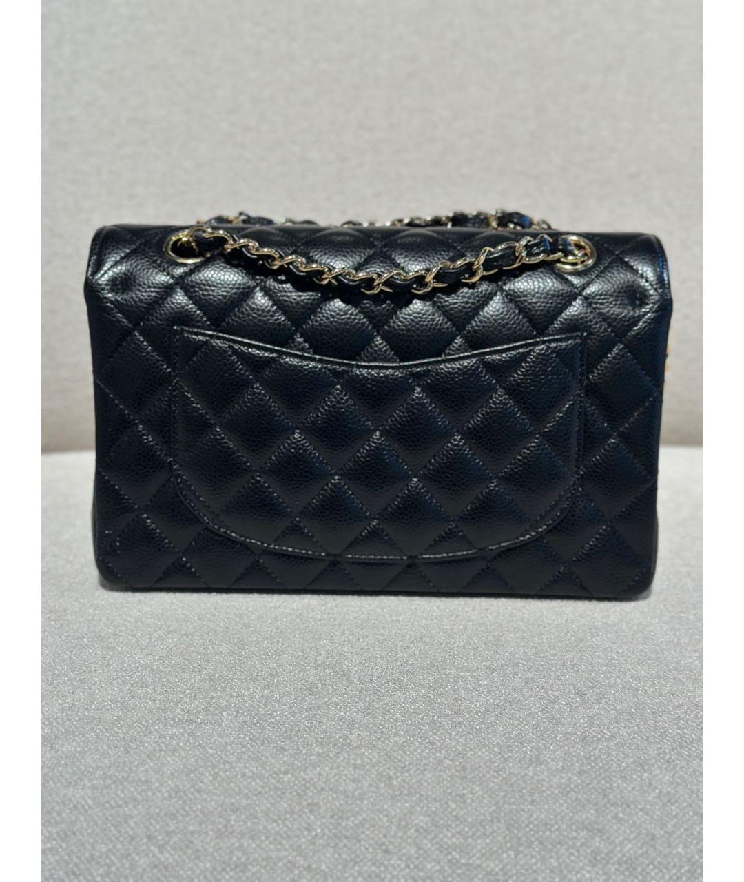 CHANEL Черная кожаная сумка через плечо, фото 4