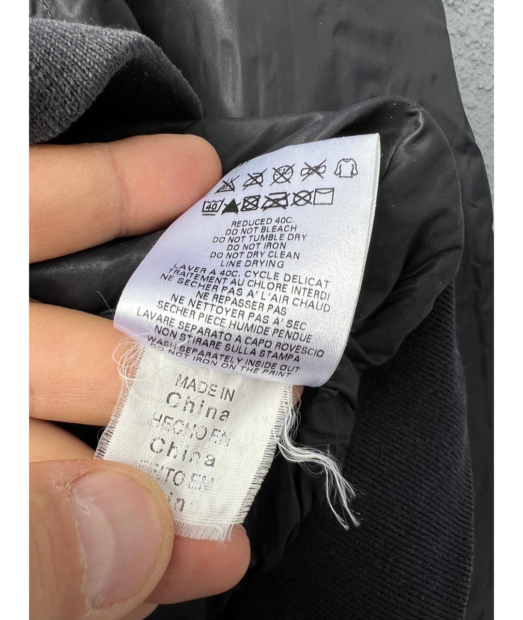 LOVE MOSCHINO Черная полиамидовая куртка, фото 9