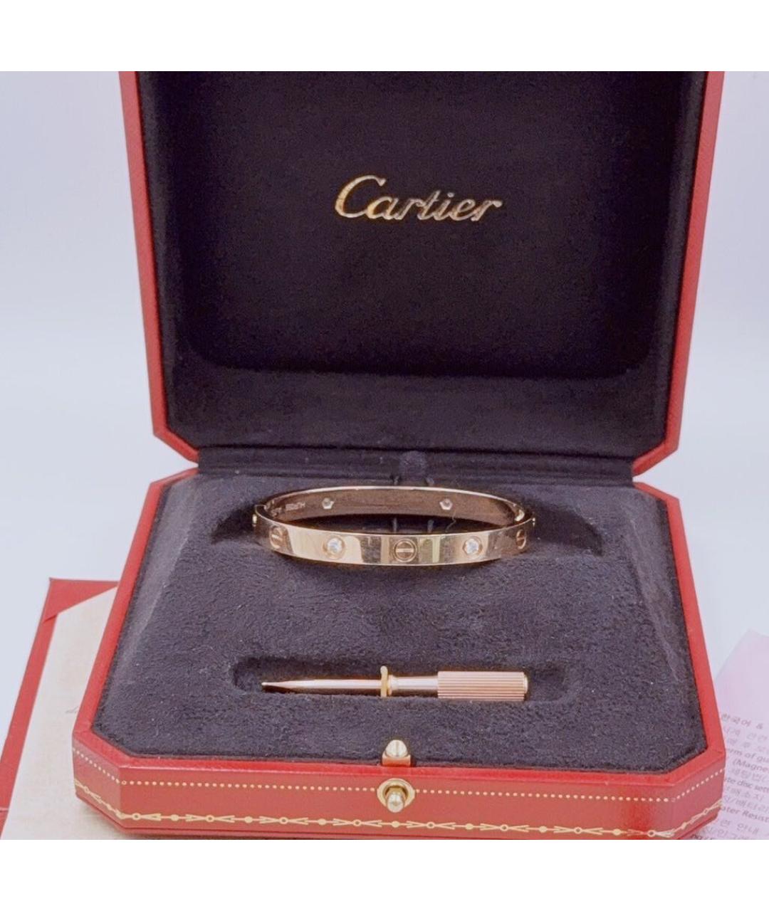 CARTIER Розовый браслет из розового золота, фото 2