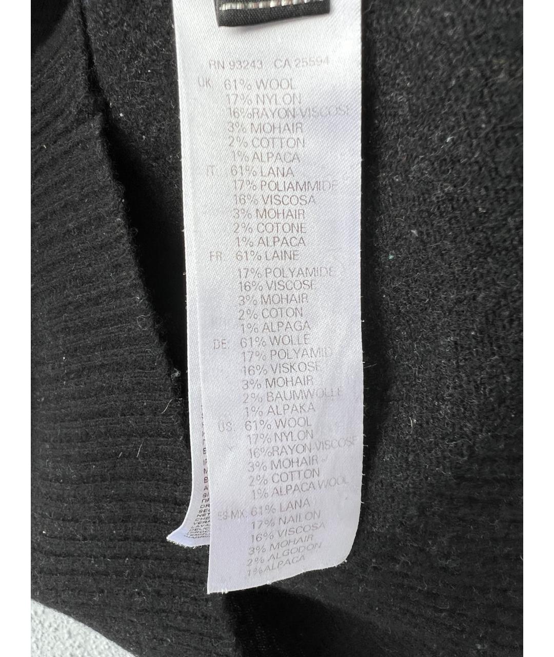DIESEL Черный шерстяной джемпер / свитер, фото 4