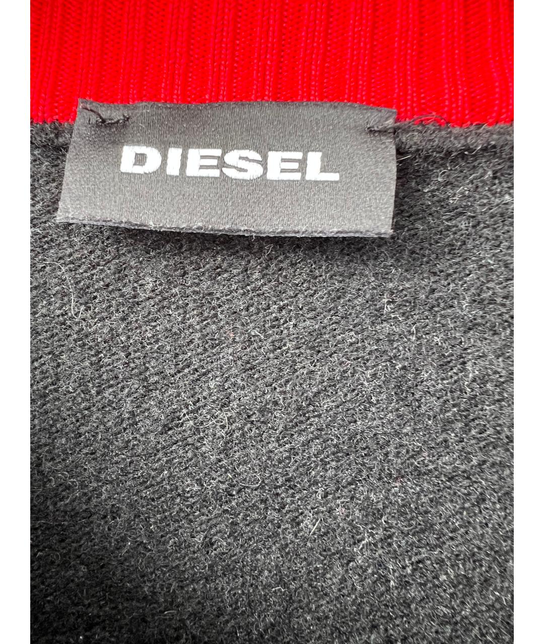 DIESEL Черный шерстяной джемпер / свитер, фото 3