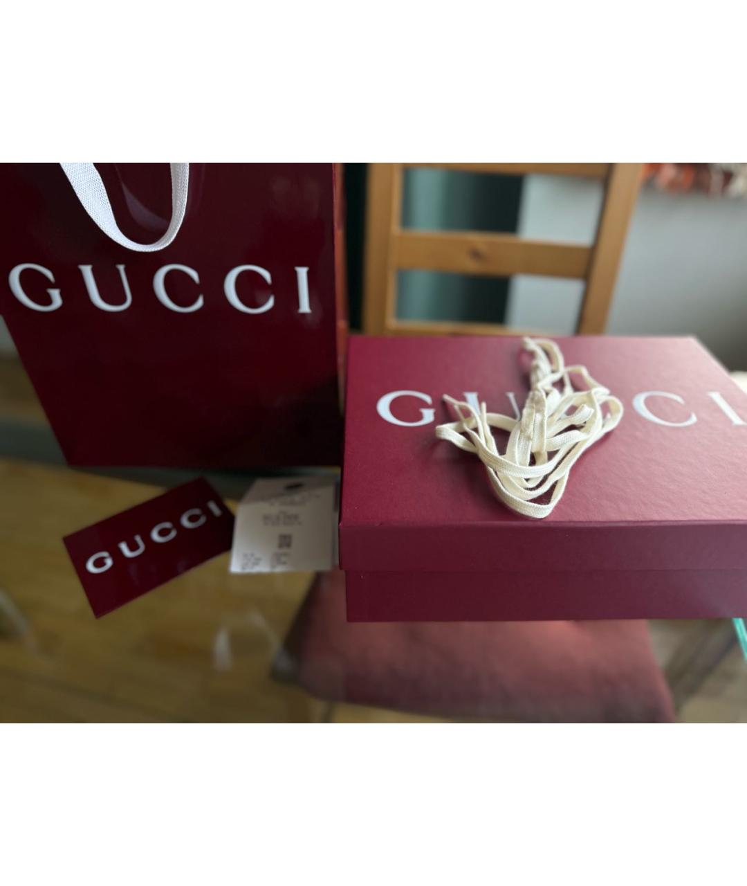 GUCCI Коричневые замшевые кеды, фото 2