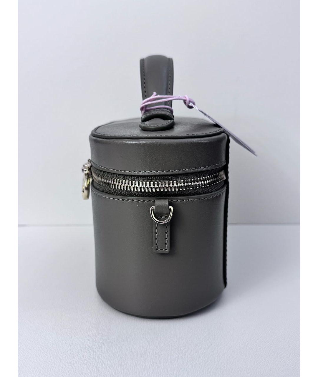 COCCINELLE Хаки кожаная сумка с короткими ручками, фото 4