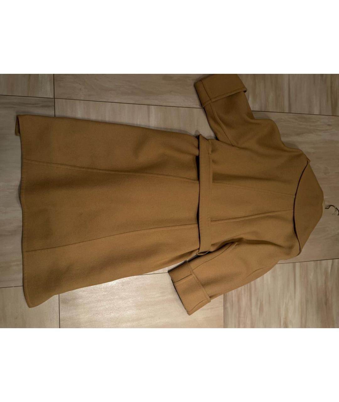 CHLOE Горчичное шерстяное пальто, фото 2