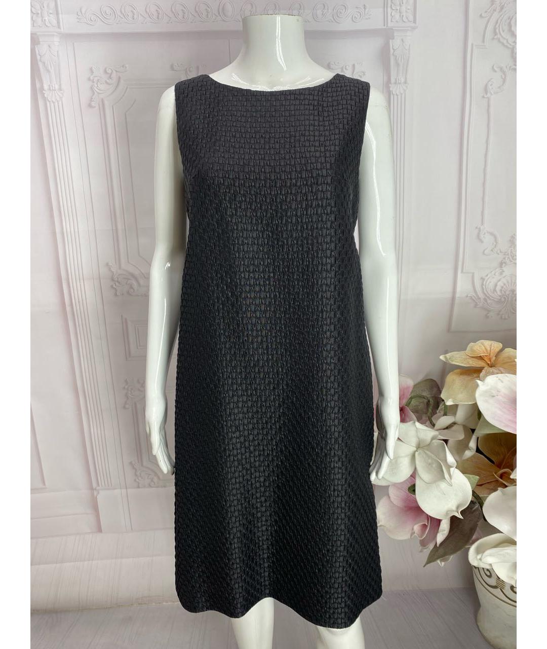 DOLCE&GABBANA Черное шелковое платье, фото 5