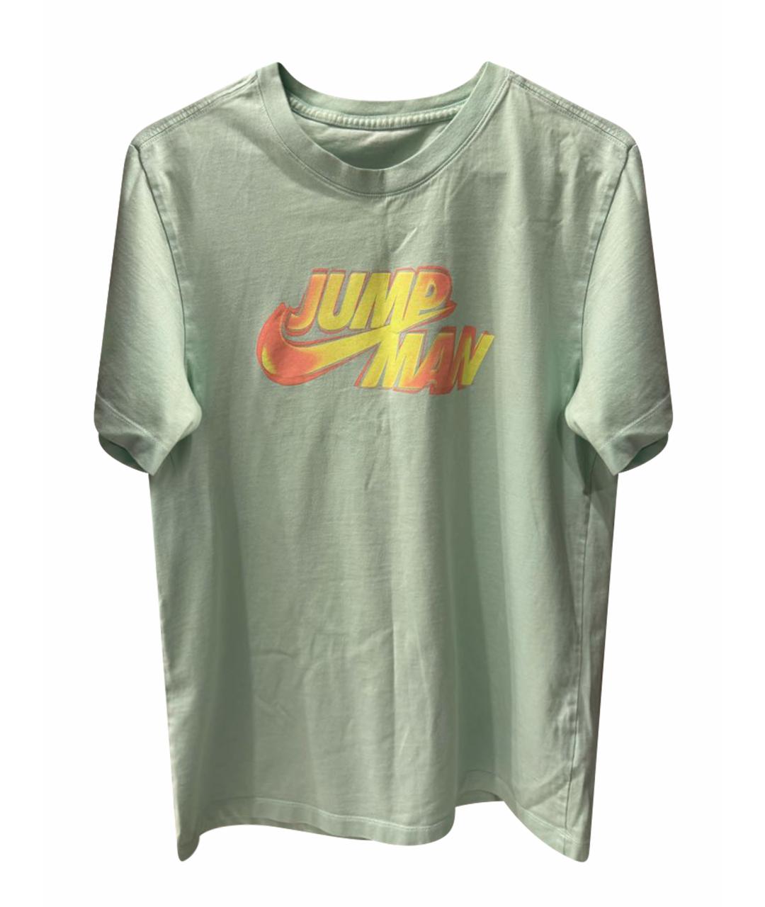 NIKE Бирюзовая хлопковая майка, фото 1