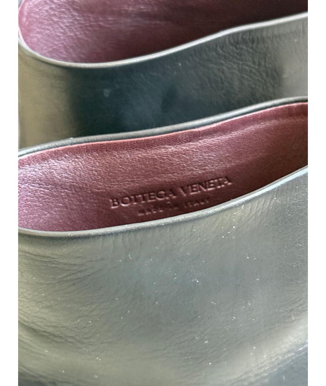 BOTTEGA VENETA Черные кожаные ботильоны, фото 6