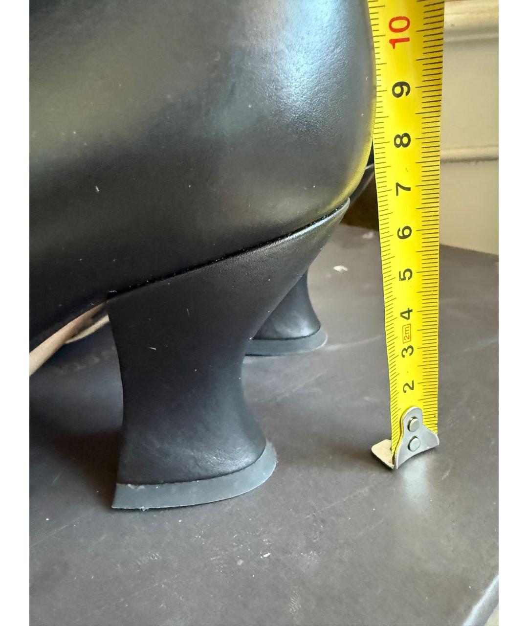 BOTTEGA VENETA Черные кожаные ботильоны, фото 4