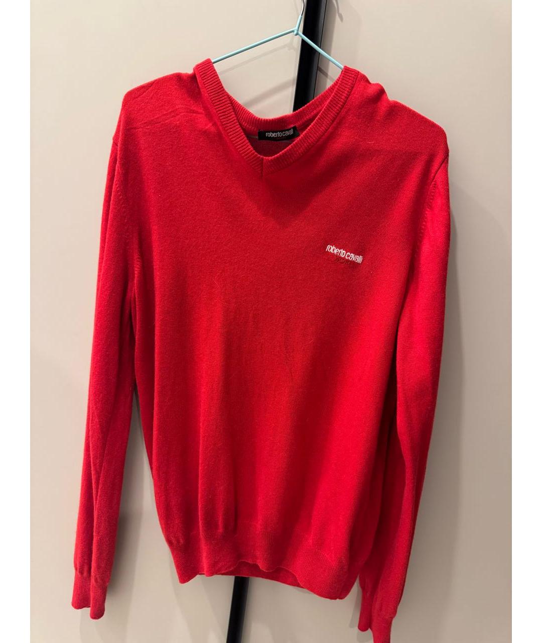 ROBERTO CAVALLI Красная вискозная водолазка, фото 5