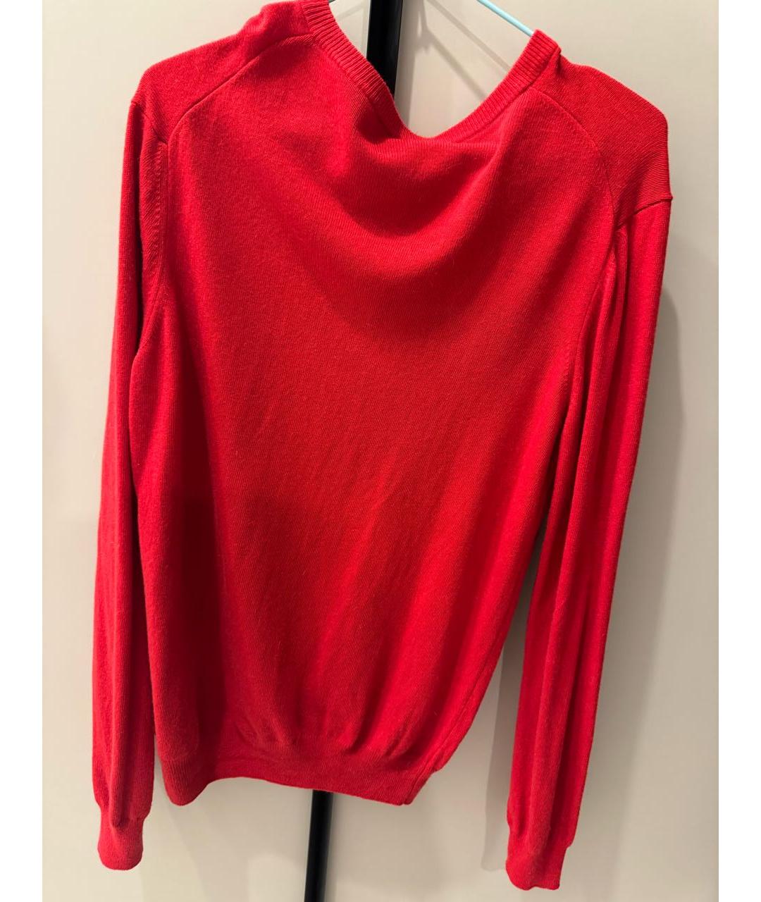 ROBERTO CAVALLI Красная вискозная водолазка, фото 2