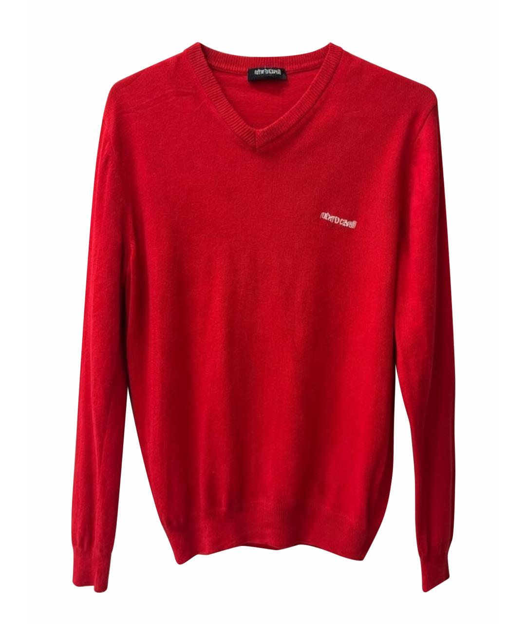 ROBERTO CAVALLI Красная вискозная водолазка, фото 1