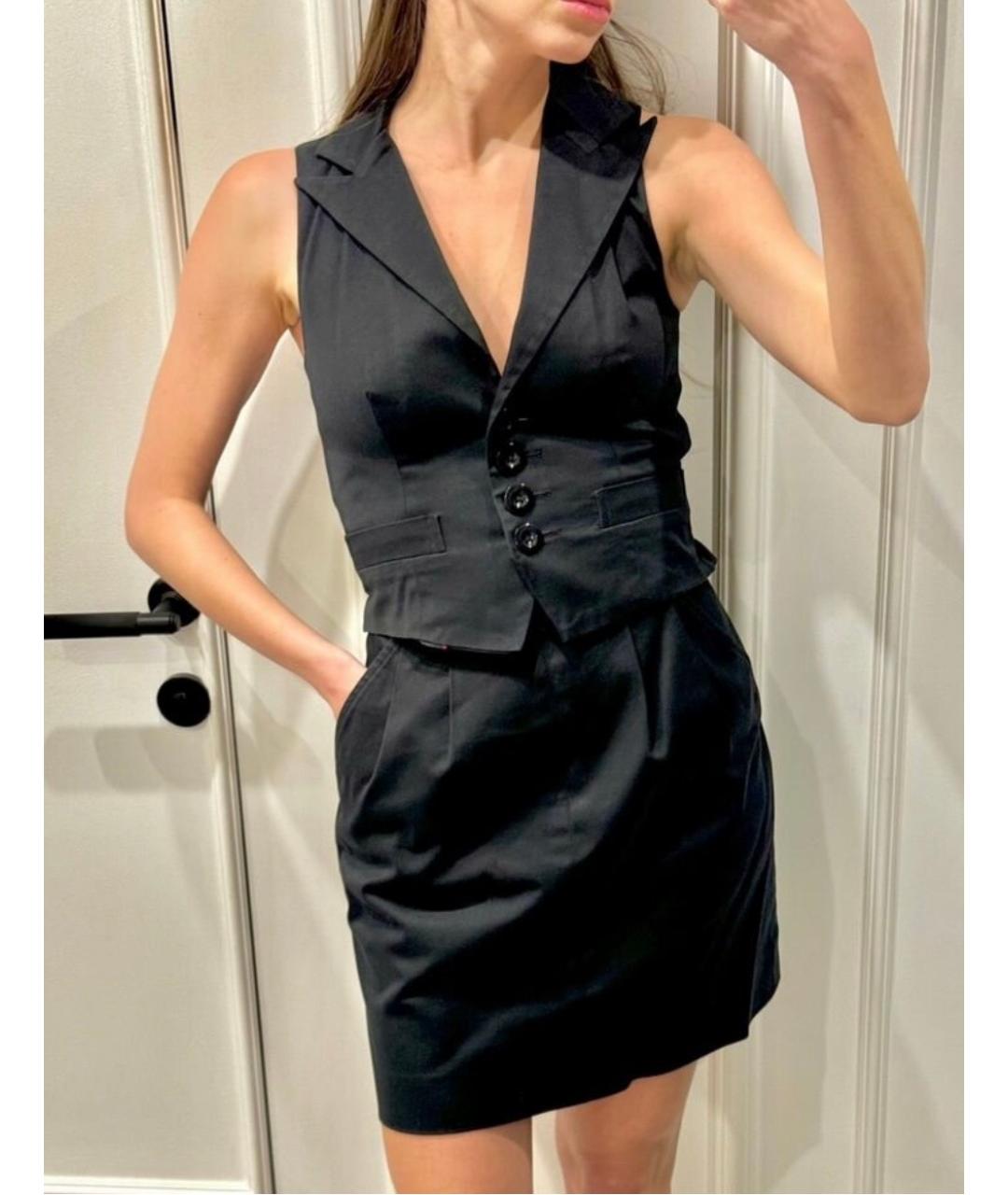 MARC BY MARC JACOBS Черное хлопковое коктейльное платье, фото 6