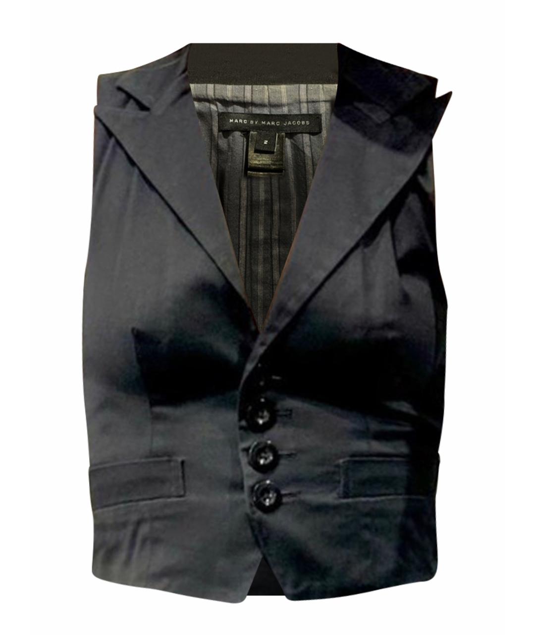 MARC BY MARC JACOBS Черное хлопковое коктейльное платье, фото 1