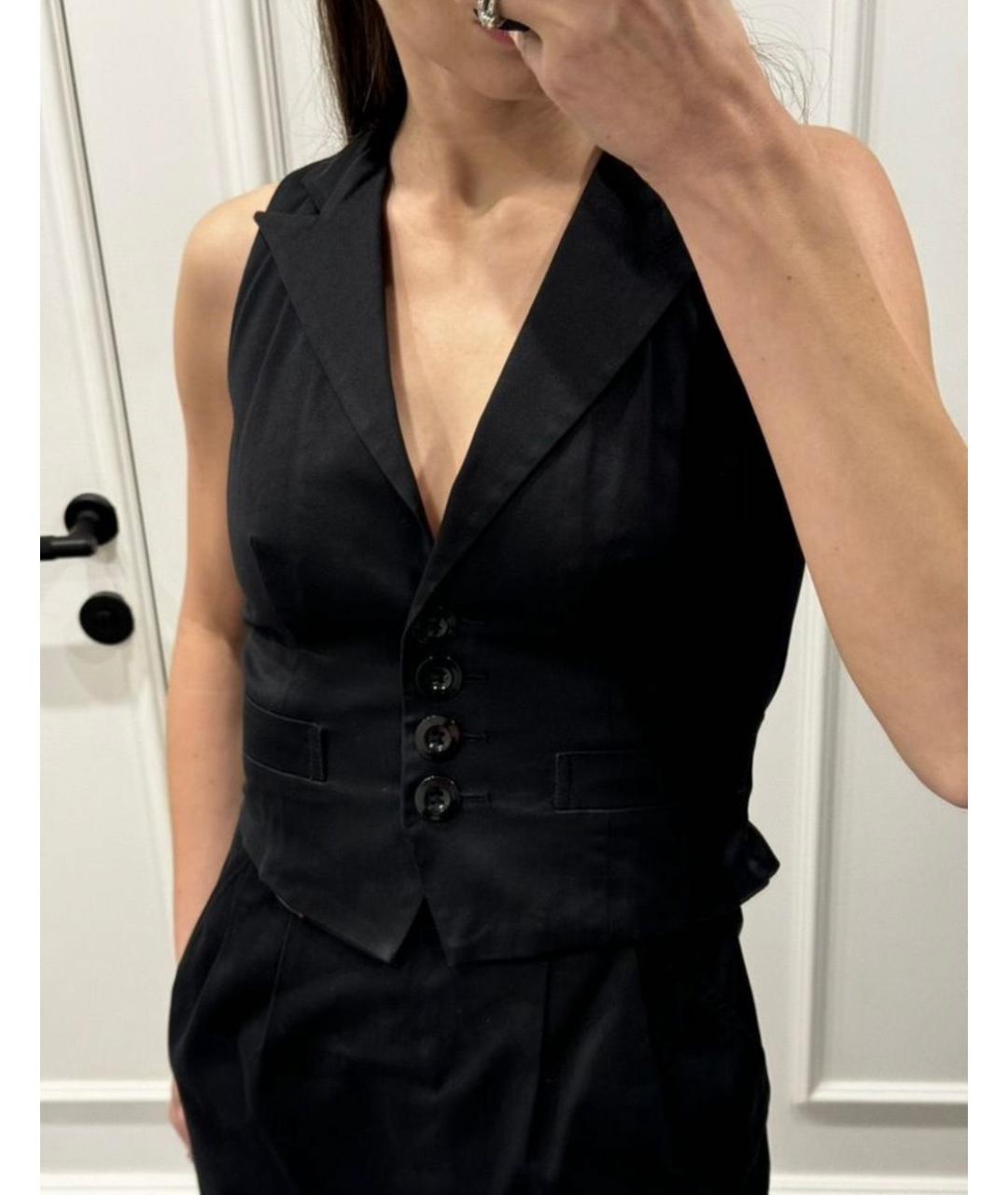 MARC BY MARC JACOBS Черное хлопковое коктейльное платье, фото 4