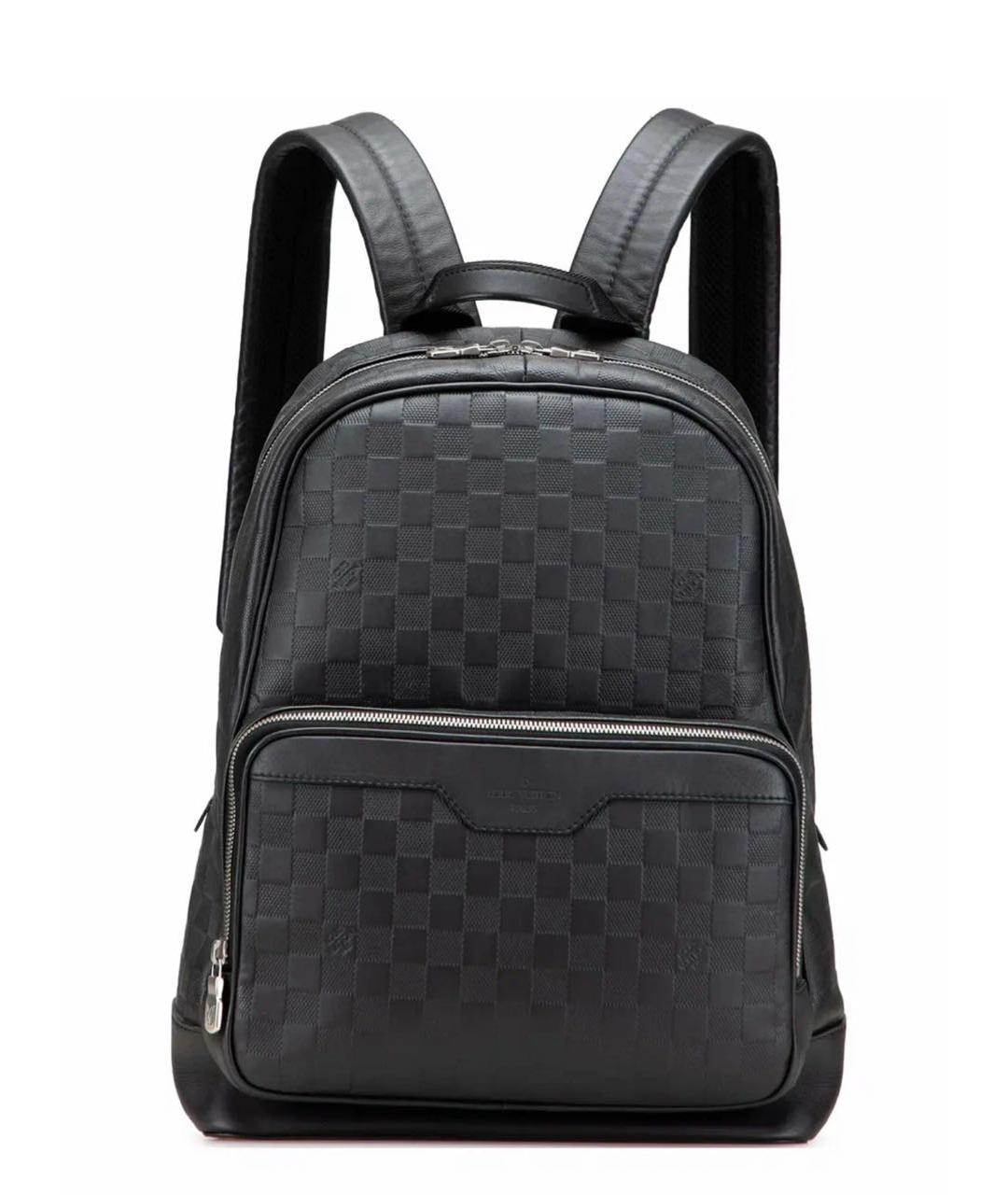 LOUIS VUITTON Черный кожаный рюкзак, фото 1