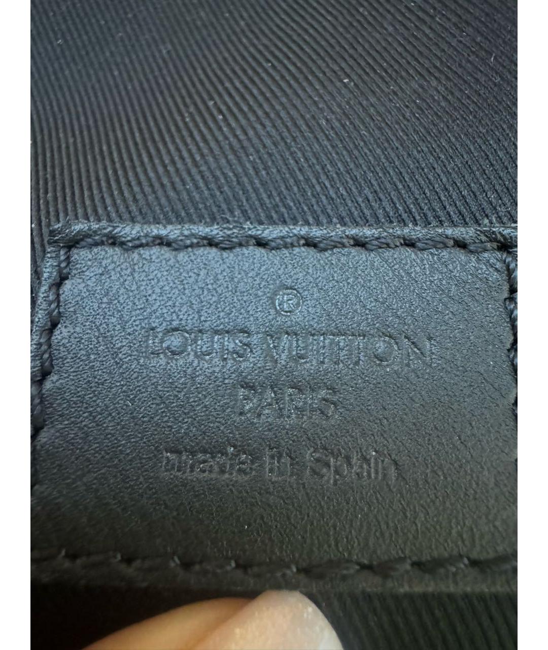 LOUIS VUITTON Черный кожаный рюкзак, фото 2