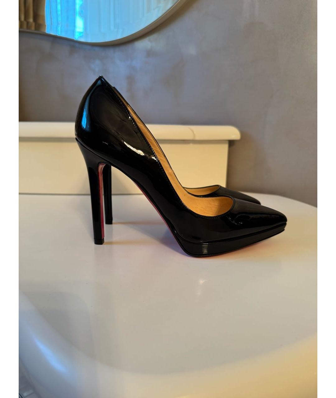 CHRISTIAN LOUBOUTIN Черные туфли из лакированной кожи, фото 8