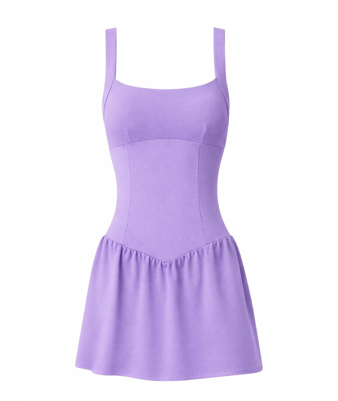 ALO YOGA Фиолетовое платье, фото 1