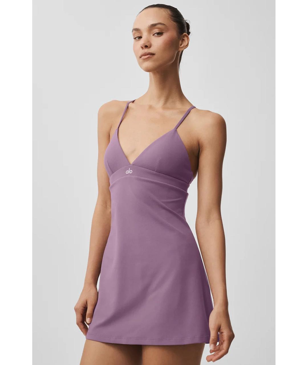 ALO YOGA Фиолетовое платье, фото 5