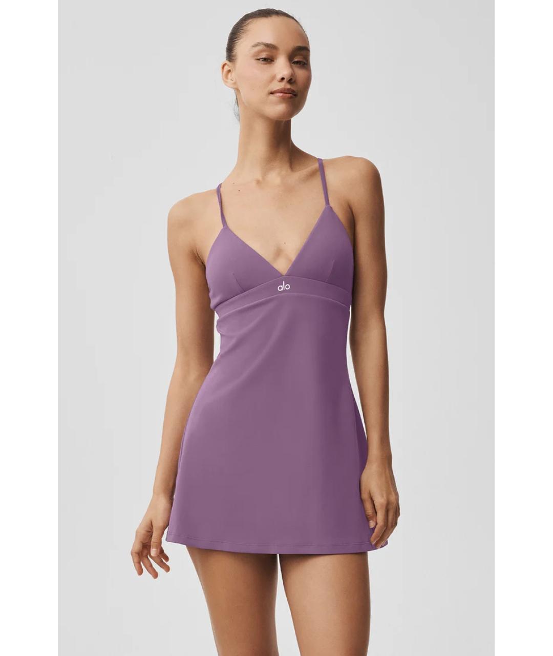 ALO YOGA Фиолетовое платье, фото 2