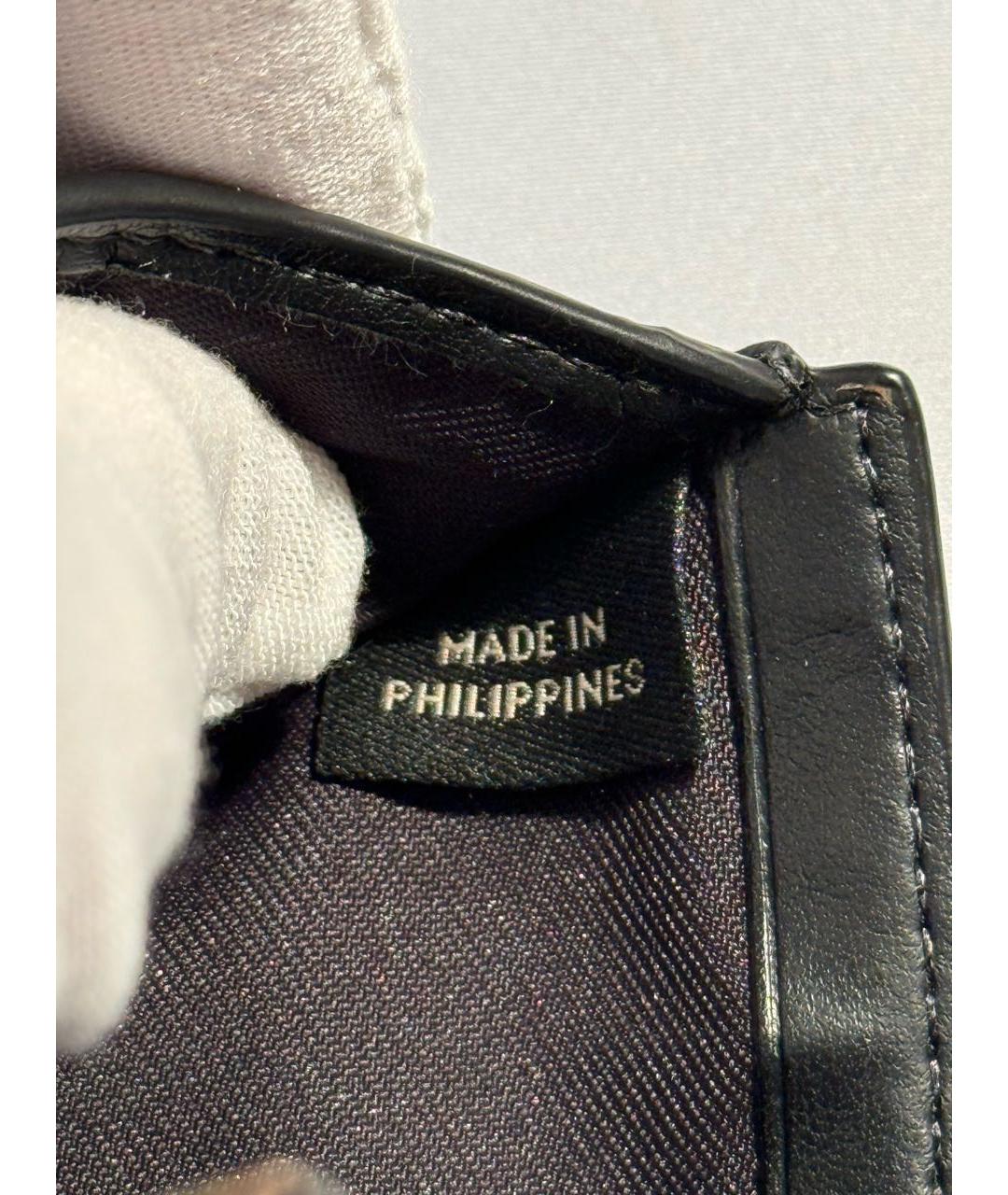 COACH Черный кожаный кошелек, фото 5