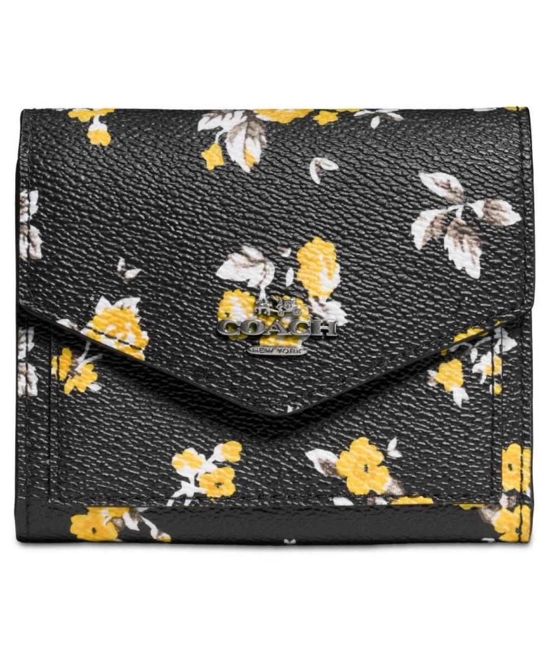 COACH Черный кожаный кошелек, фото 1