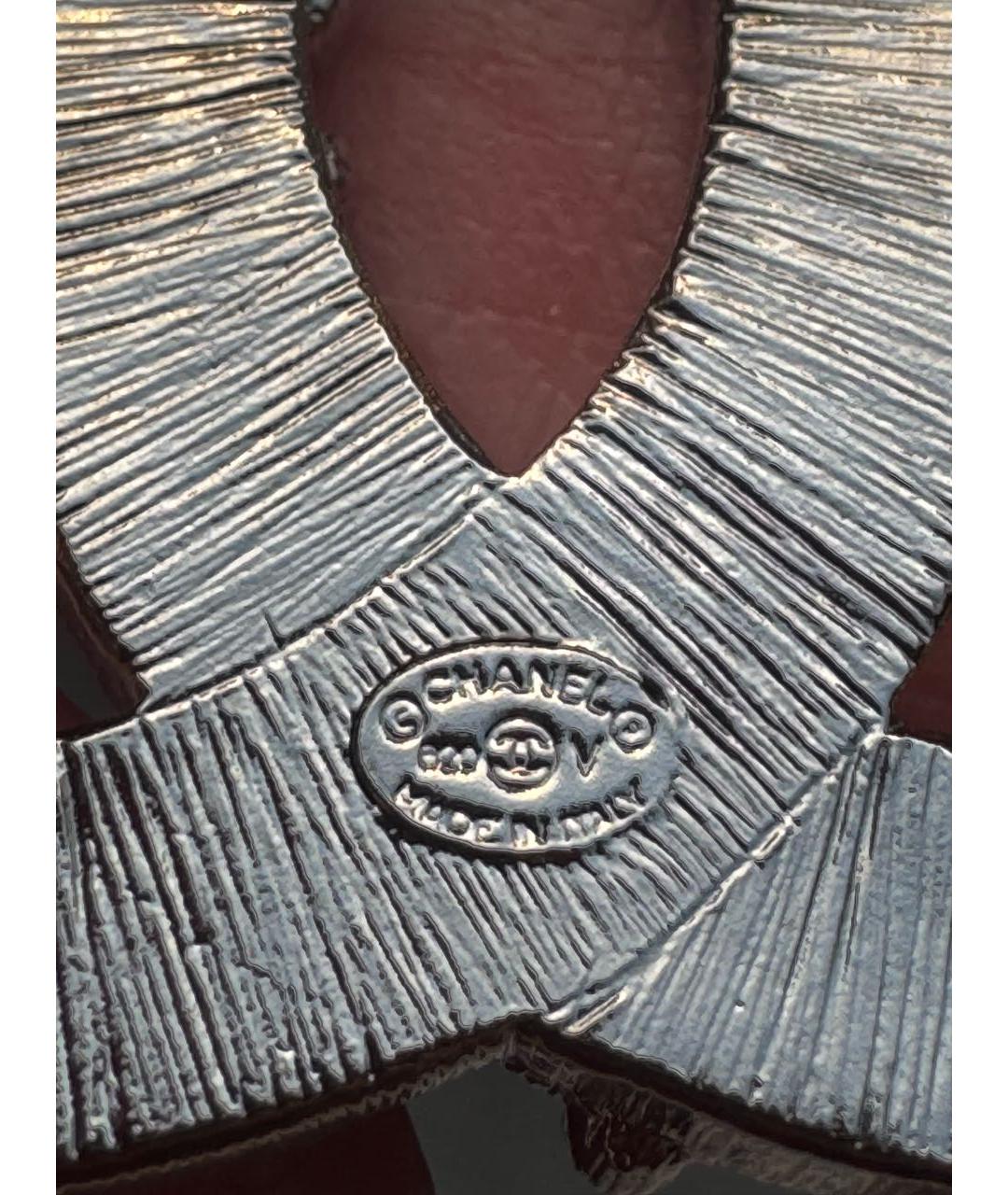 CHANEL Серебряная металлическая булавка / брошь, фото 4