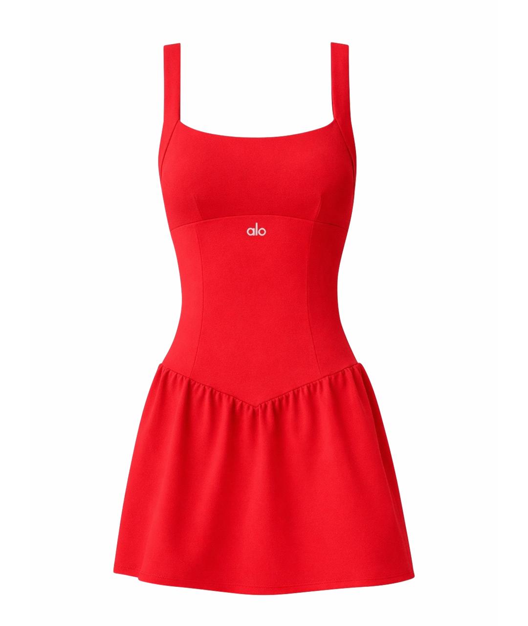 ALO YOGA Красное платье, фото 1