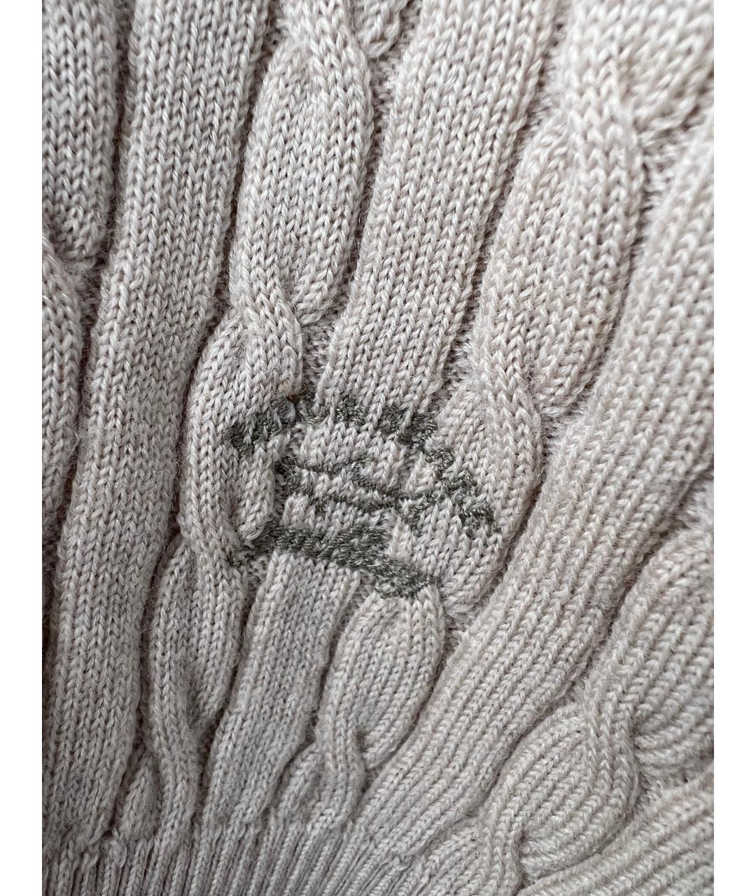 PAUL & SHARK Бежевый шерстяной джемпер / свитер, фото 2