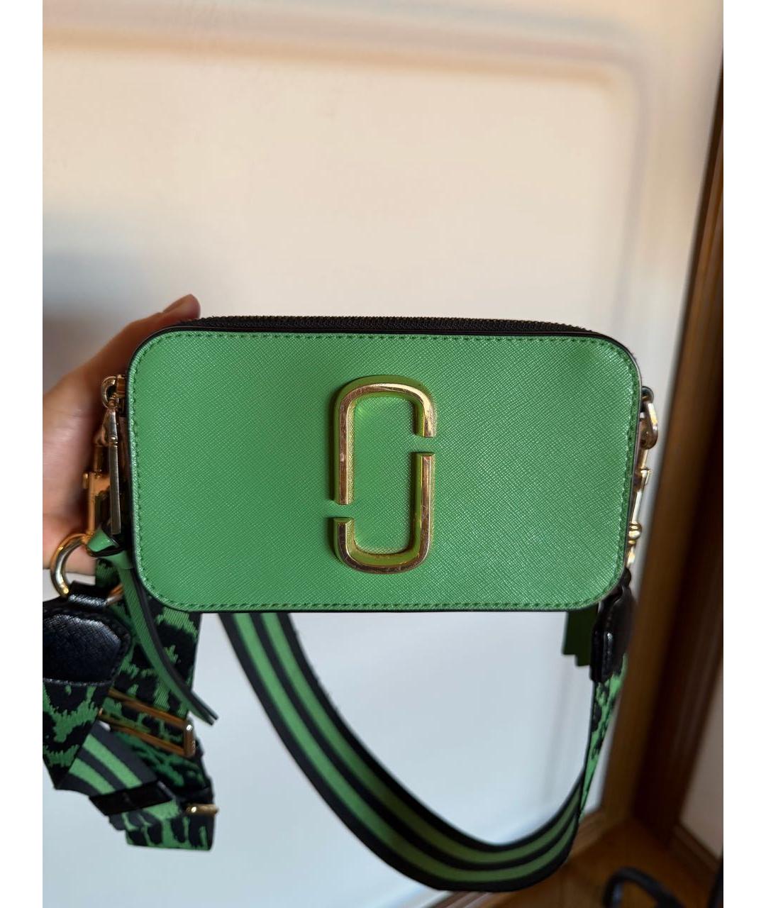 MARC JACOBS Зеленая кожаная сумка через плечо, фото 8